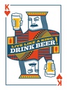 Holzschild 40x30 cm Bier König drink Beer King
