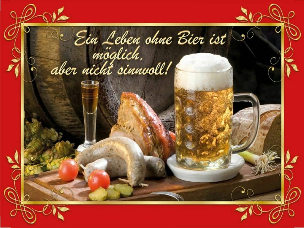 Holzschild 30x40 cm Leben ohne Bier ist sinnlos