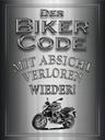 Holzschild 40x30 cm Motorrad Biker Code mit Absicht