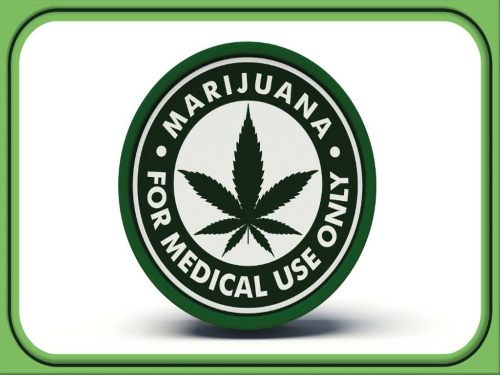Holzschild 30x40 cm Marihuana for medical use only