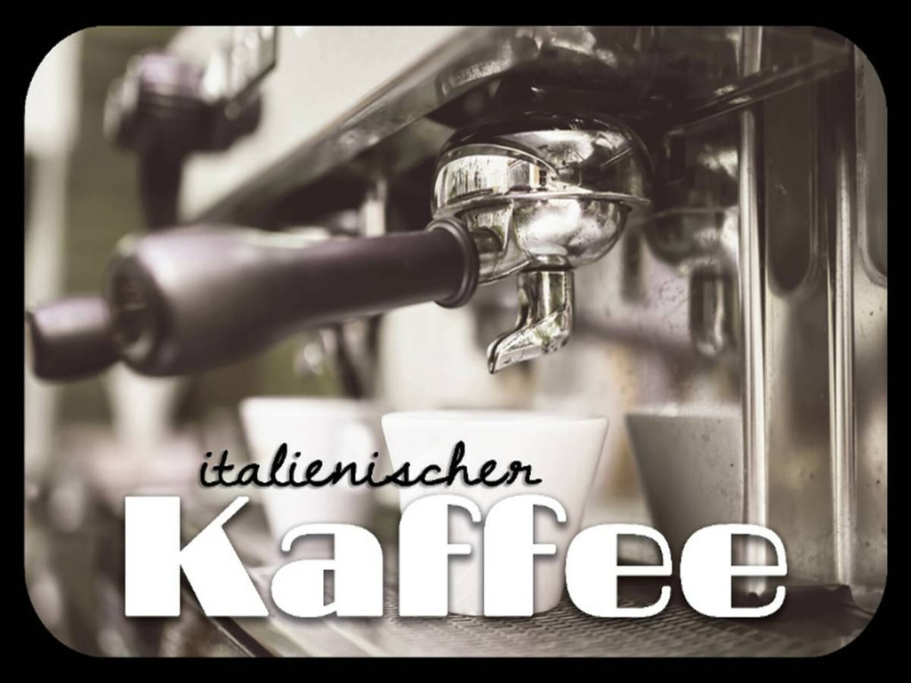 Holzschild 30x40 cm italienischer Kaffee