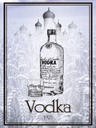 Holzschild 40x30 cm Alkohol 1925 Vodka imported