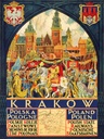 Holzschild 40x30 cm Polen Krakow Polska Pologne