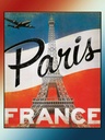 Holzschild 40x30 cm Paris Eiffelturm France