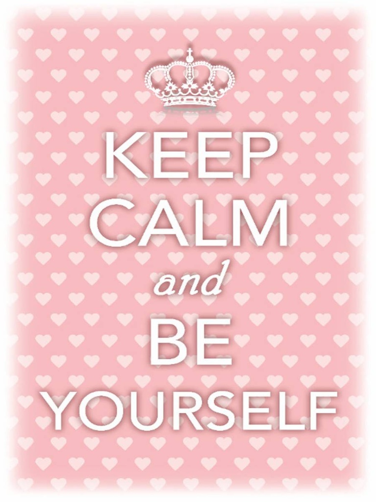 Holzschild 40x30 cm Keep Calm and be yourself