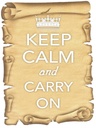 Holzschild 40x30 cm Keep Calm and carry on