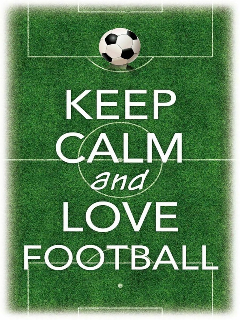 Holzschild 40x30 cm Keep Calm and love Football