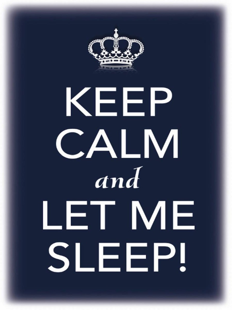 Holzschild 40x30 cm Keep Calm and let me sleep