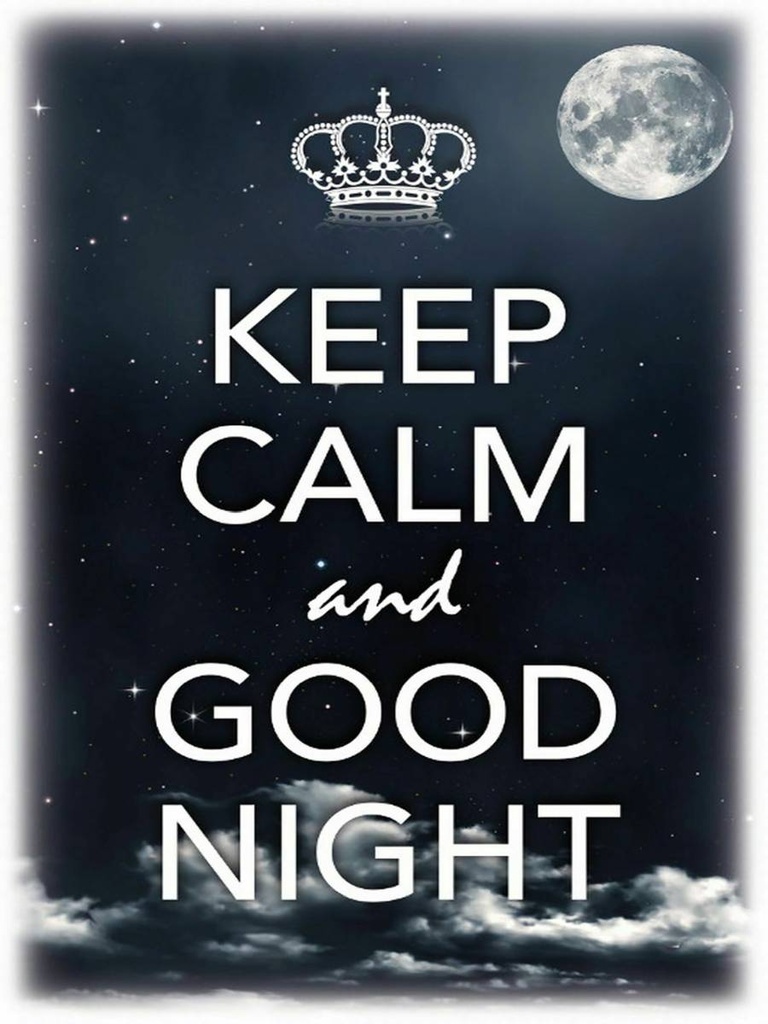 Holzschild 40x30 cm Keep Calm and good night