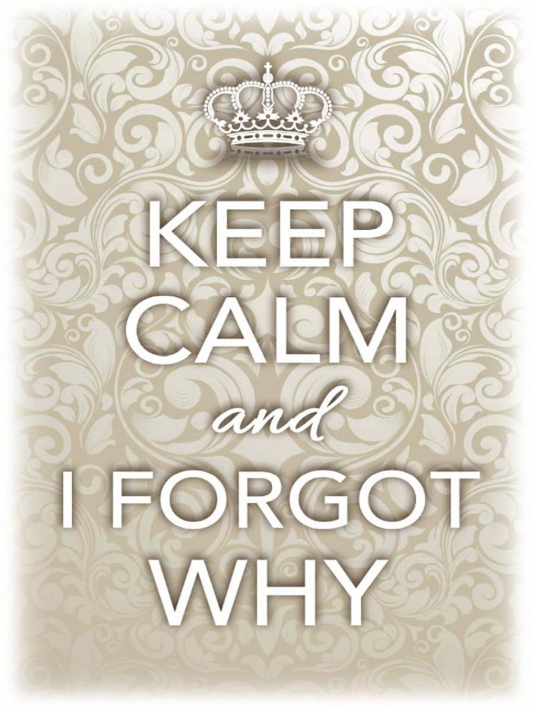 Holzschild 40x30 cm Keep Calm and i forgot why