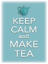 Holzschild 40x30 cm Keep Calm and make tea
