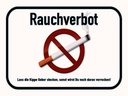 Holzschild 30x40 cm Rauchverbot lass Kippe lieber