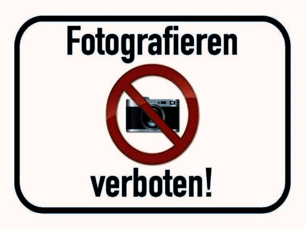 [LA-1791285-H] Holzschild 30x40 cm Fotografieren verboten
