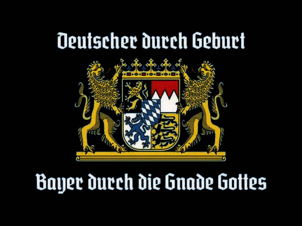Holzschild 30x40 cm Deutscher durch Geburt Bayer