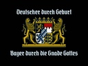 Holzschild 30x40 cm Deutscher durch Geburt Bayer