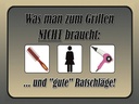 Holzschild 30x40 cm was zum Grillen nicht braucht