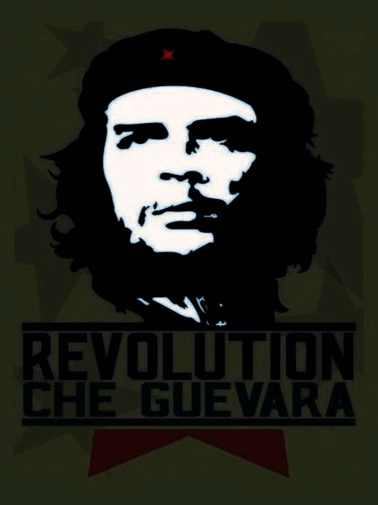 Holzschild 40x30 cm Retro Revolution Che Guevara Kuba