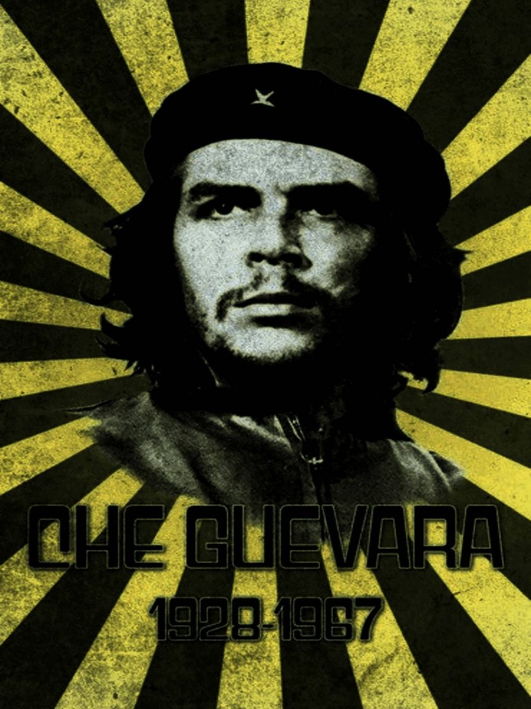 Holzschild 40x30 cm Retro Che Guevara 1928-1967 Kuba