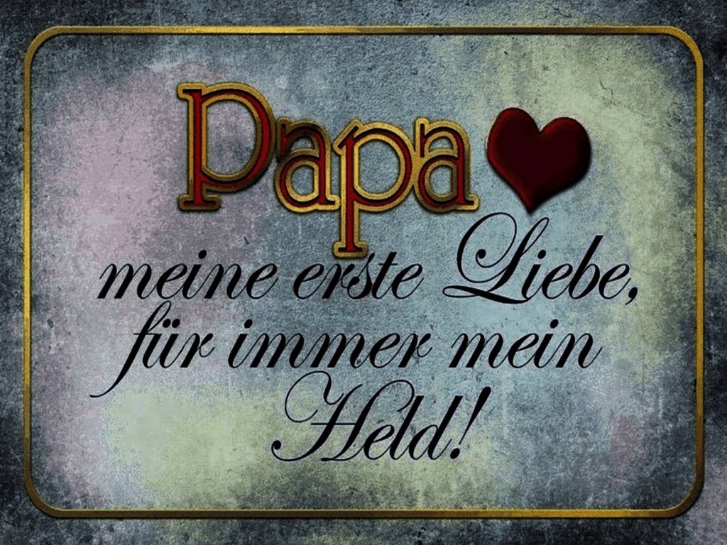 Holzschild 30x40 cm Papa mein Held meine Liebe