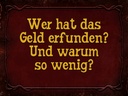 Holzschild 30x40 cm wer hat das Geld erfunden und