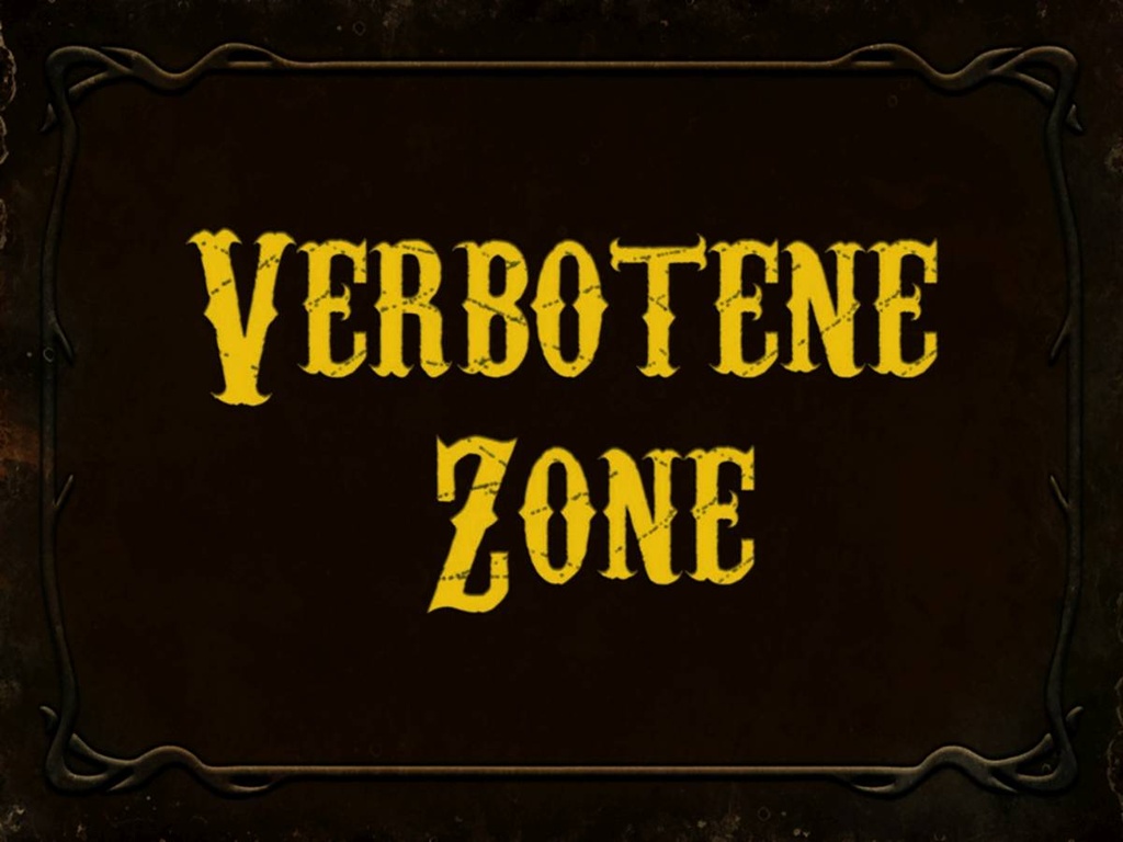 [LA-1791374-H] Holzschild 30x40 cm verbotene Zone