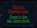 Holzschild 30x40 cm Bin kurz Zigaretten holen komme