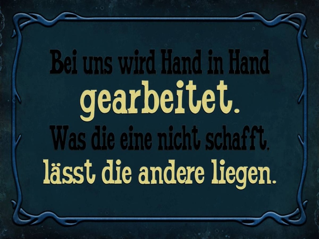 [LA-1791381-H] Holzschild 30x40 cm bei uns Hand in Hand gearbeitet