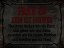 Holzschild 30x40 cm Frau zu sein ist schwer man muss