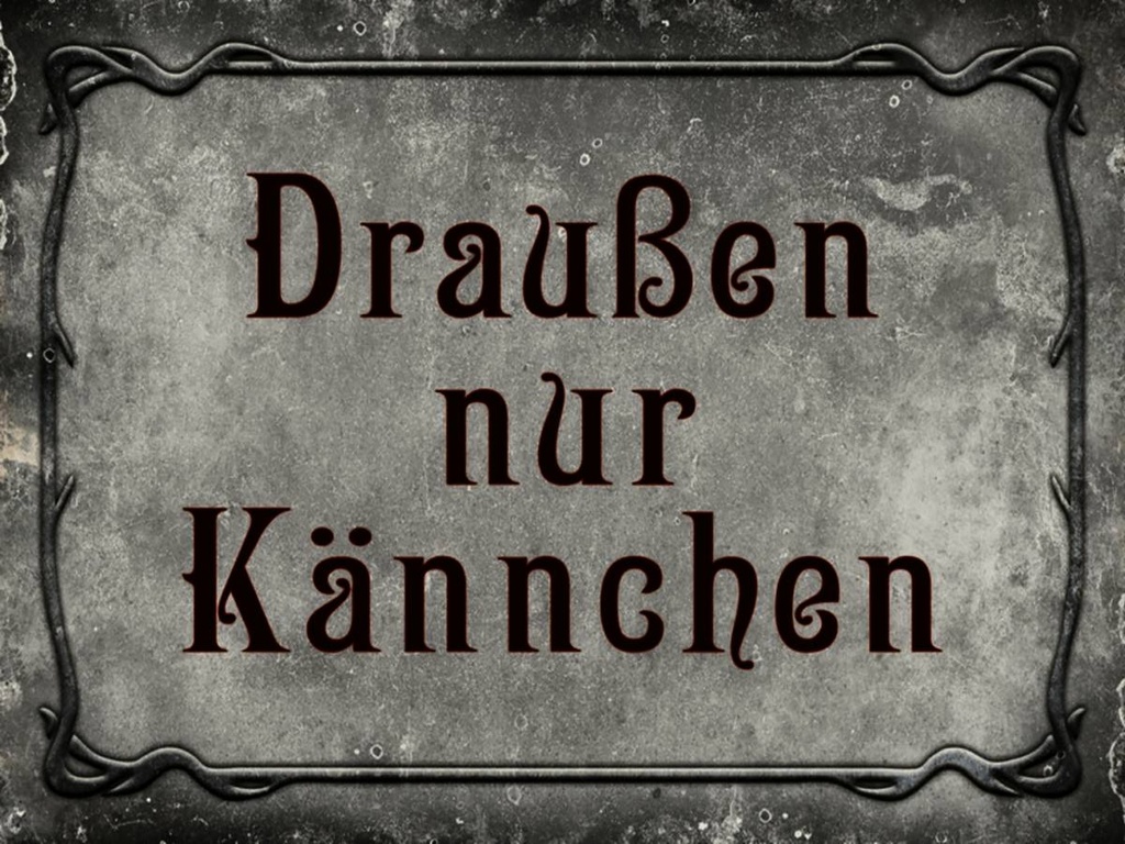 Holzschild 30x40 cm Kaffee draußen nur Kännchen