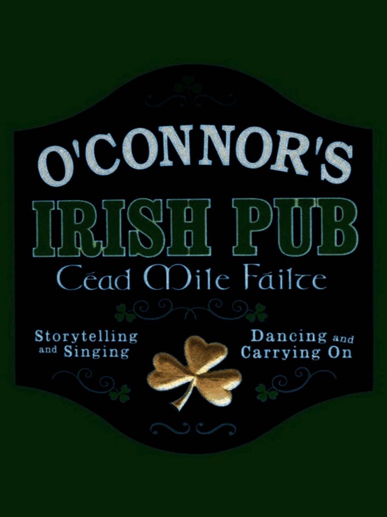 Holzschild 40x30 cm O´Connor`s Irish Pub dancing