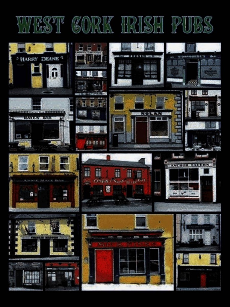 Holzschild 40x30 cm Alkohol West Cork irish pubs