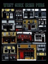Holzschild 40x30 cm Alkohol West Cork irish pubs
