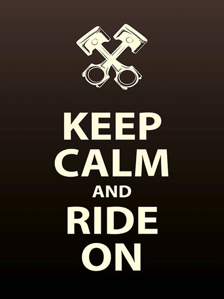 Holzschild 40x30 cm Keep Calm and Ride on