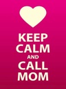 Holzschild 40x30 cm Keep calm and call Mom