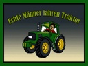 Holzschild 30x40 cm echte Männer fahren Traktor