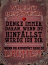 Holzschild 40x30 cm wir Geschwister denke immer