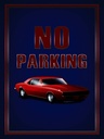 Holzschild 40x30 cm Auto No Parking