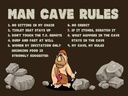 Holzschild 30x40 cm man cave rules Männer Regeln
