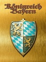 Holzschild 40x30 cm Königreich Bayern
