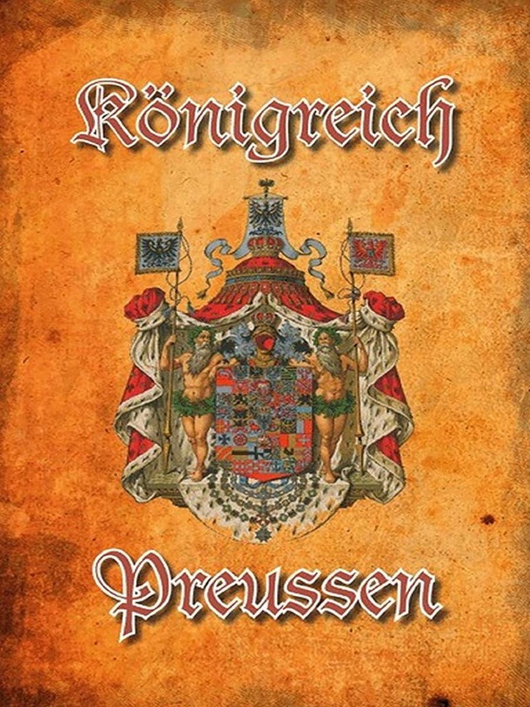 Holzschild 40x30 cm Königreich Preussen Wappen