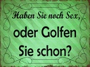 Holzschild 30x40 cm Haben Sie noch Sex oder golfen