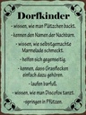 Holzschild 40x30 cm Dorfkinder wissen wie Plätzchen
