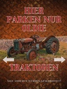Holzschild 40x30 cm hier parken nur oldie Traktoren