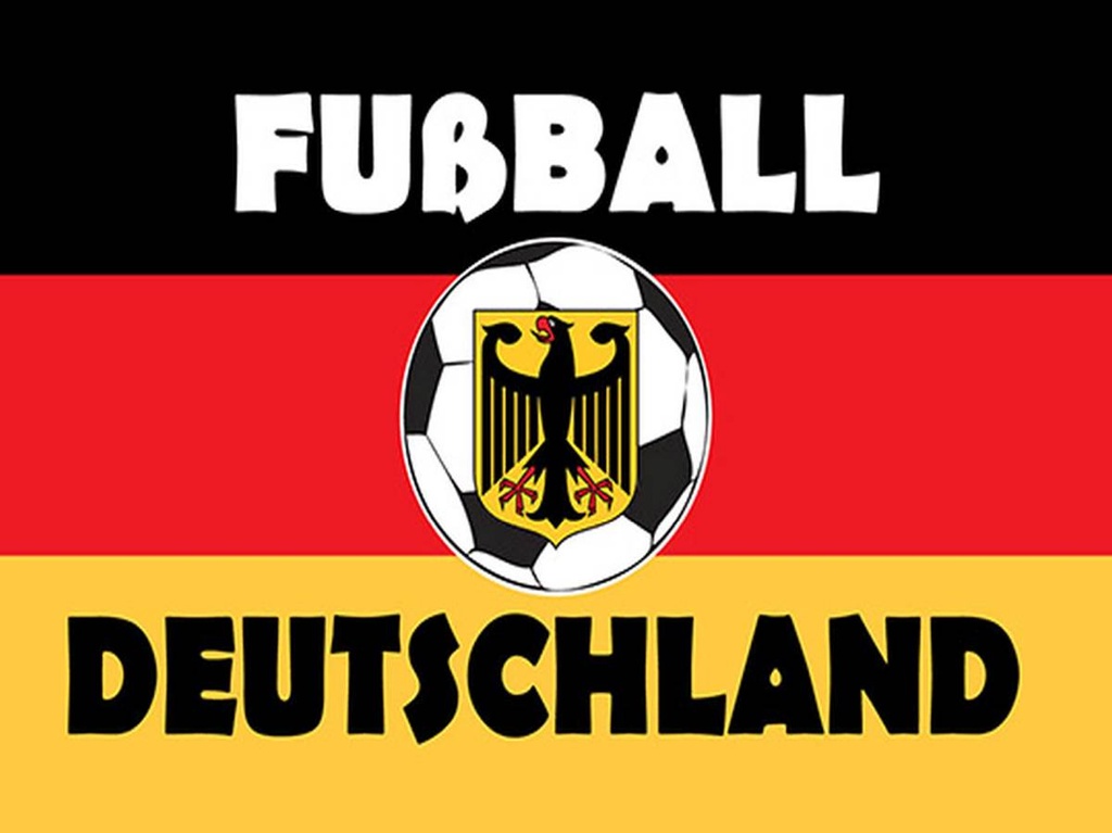 Holzschild 30x40 cm Fußball Deutschland