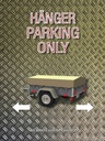 Holzschild 40x30 cm Hänger parking only