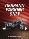 Holzschild 40x30 cm gespann parking only all others