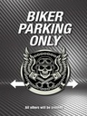 Holzschild 40x30 cm Biker parking only all others
