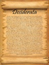 Holzschild 40x30 cm Desiderata Gedicht Max Ehrmann