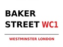 Holzschild 30x40 cm London Street Baker street WC1