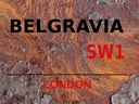 Holzschild 30x40 cm London Street Belgravia SW1